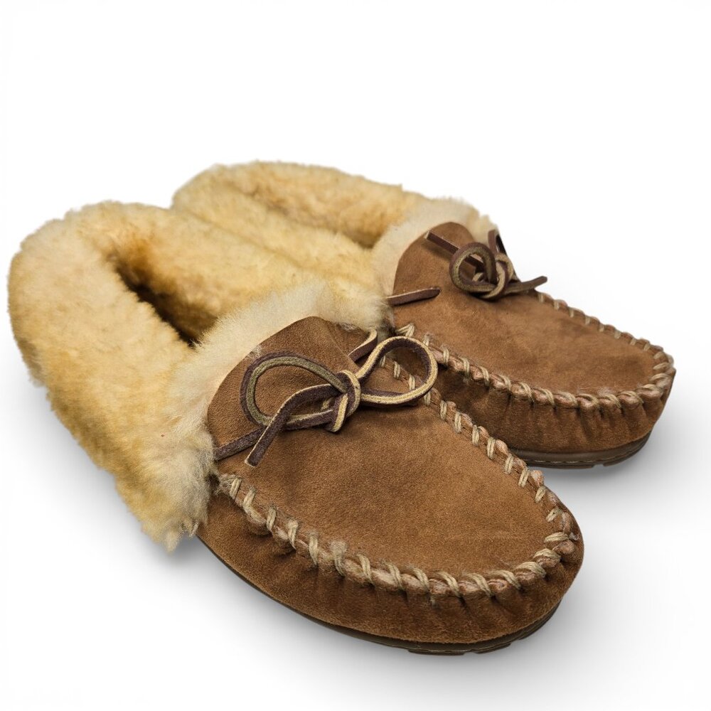 L.L. Bean Wicked Good Moccasins Women Plush Ankle Flex Bottom 8M